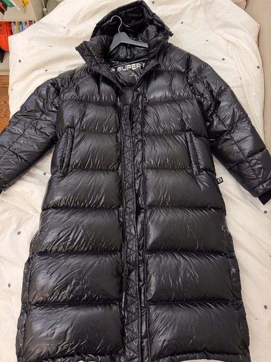 Aritzia Jackets & Blazers - Aritzia Super Puff Black Long Puffer Coat size XL